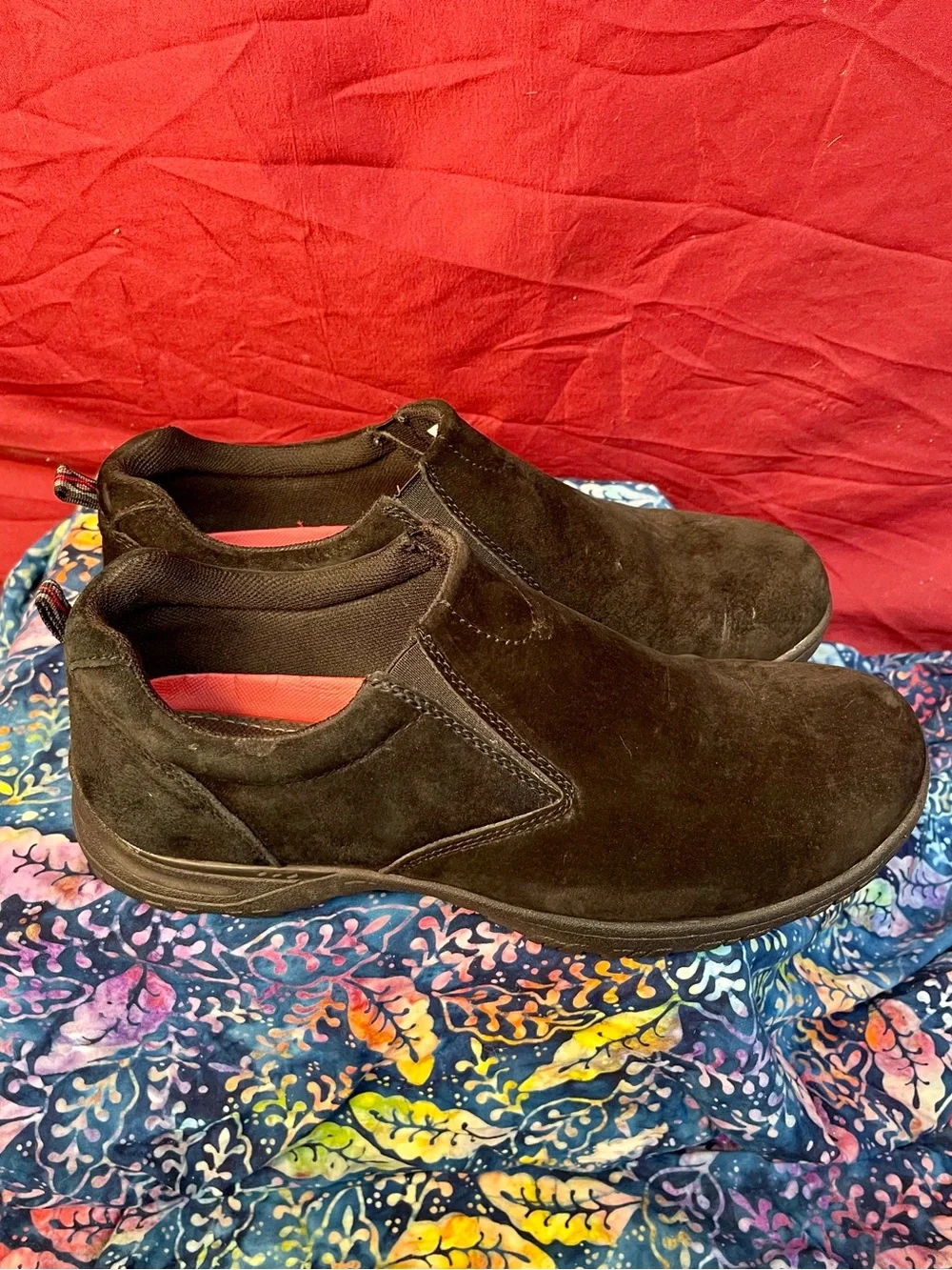 Eddie Bauer Rodgers Black Suede Slip On Loafer Men’s size 11.5